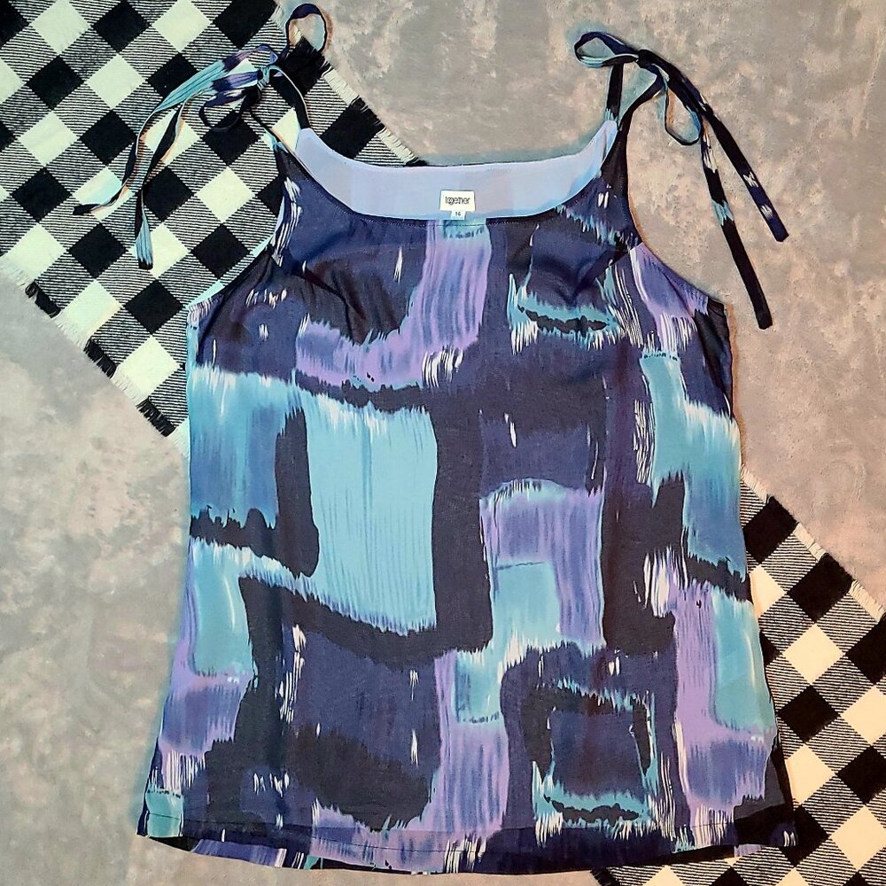 16 | Together | Abstract Tie Strap Cami Top